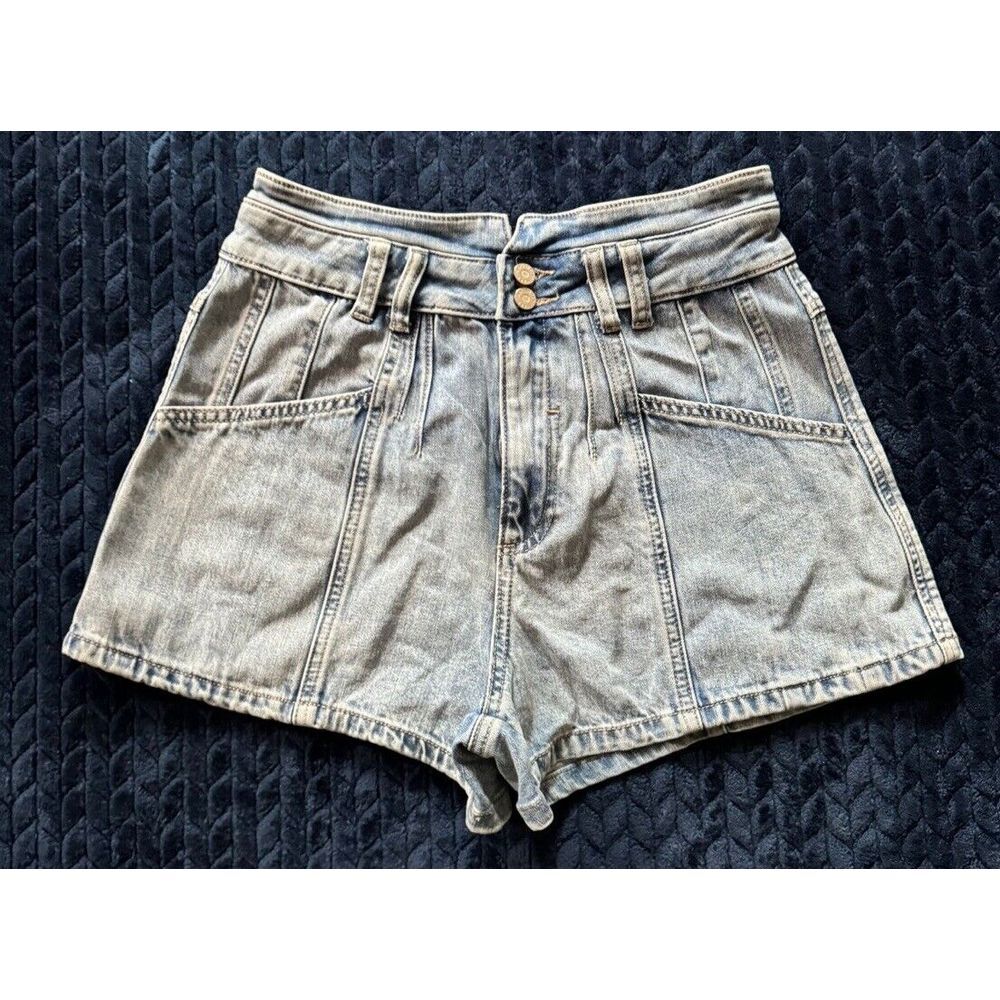 Sincerely Jules Women's High Rise Blue Denim Cutoff Shorts Size 28